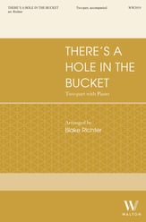 There's a Hole in the Bucket SA choral sheet music cover